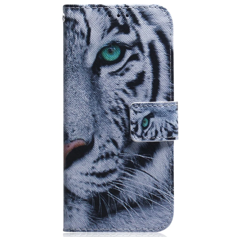 EIDERWOOD Samsung Galaxy S25 Kunstskinn Flip Deksel med Motiv - Tiger v:7854771