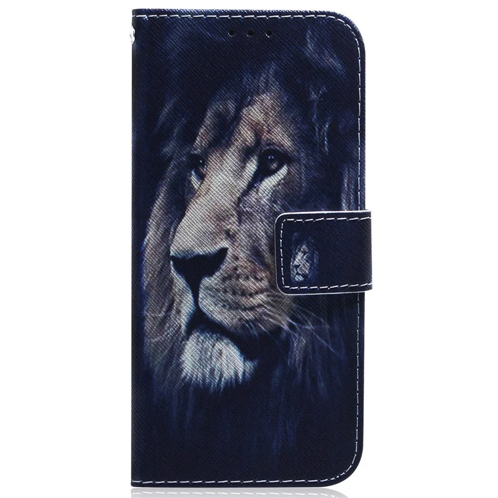 EIDERWOOD Samsung Galaxy S25 FE Kunstskinn Flip Deksel m. Motiv - Løve v:5964055