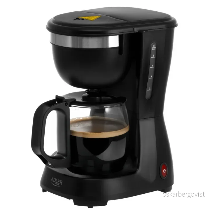 Adler AD 4381 svart Droppkaffebryggare 0,6 l v:9291745 Adler AD 4381 svart Droppkaffebryggare 0,6 l v:9291745
