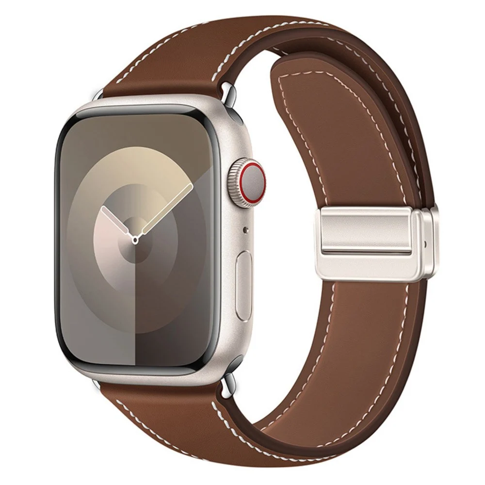 Apple Watch (38/40/41/42 mm) Lippa Magnetisk Klokkerem i Kunstskinn – v:696540 Apple Watch (38/40/41/42 mm) Lippa Magnetisk Klokkerem i Kunstskinn – v:696540