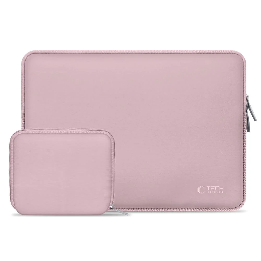 Tech-Protect Neoslim MacBook/Laptop 13-14" Sleeve m. Liten Veske – Ros v:3093846 Tech-Protect Neoslim MacBook/Laptop 13-14" Sleeve m. Liten Veske – Ros v:3093846