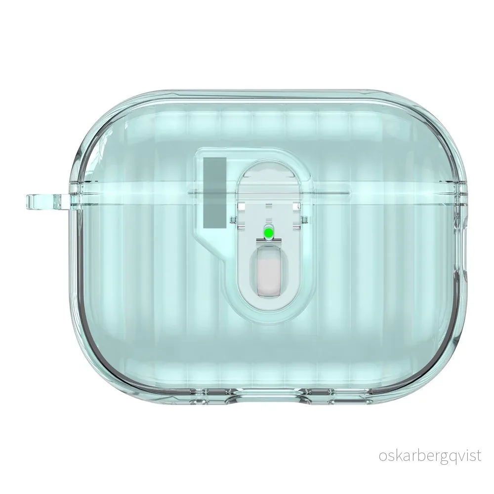 Apple AirPods Pro (3. gen.) Hybrid Plast Deksel – Gjennomsiktig / Blå v:3352663 Apple AirPods Pro (3. gen.) Hybrid Plast Deksel – Gjennomsiktig / Blå v:3352663