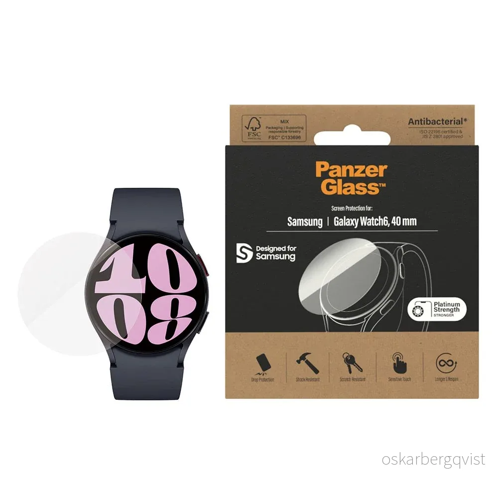 PanzerGlass Samsung Galaxy Watch 7 / 6 / FE (40mm) Herdet Glas Skjermb v:4972369 PanzerGlass Samsung Galaxy Watch 7 / 6 / FE (40mm) Herdet Glas Skjermb v:4972369