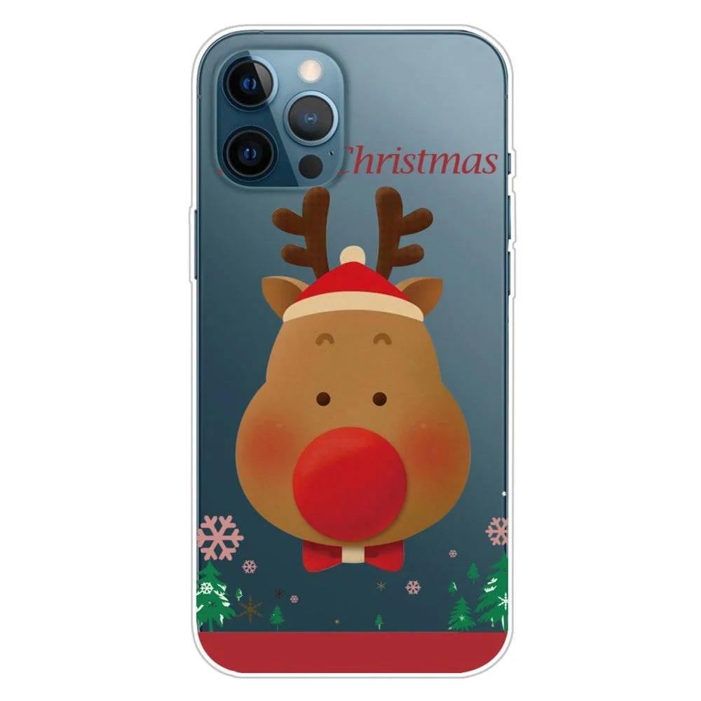iPhone 14 Pro TPU Plast Jul Deksel – Reinsdyr Med Sløyfe v:3338549 iPhone 14 Pro TPU Plast Jul Deksel – Reinsdyr Med Sløyfe v:3338549