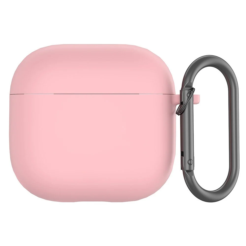Apple AirPods (5. & 4. Gen.) Silikon Deksel med Karabinkrok – Rosa v:2251095 Apple AirPods (5. & 4. Gen.) Silikon Deksel med Karabinkrok – Rosa v:2251095