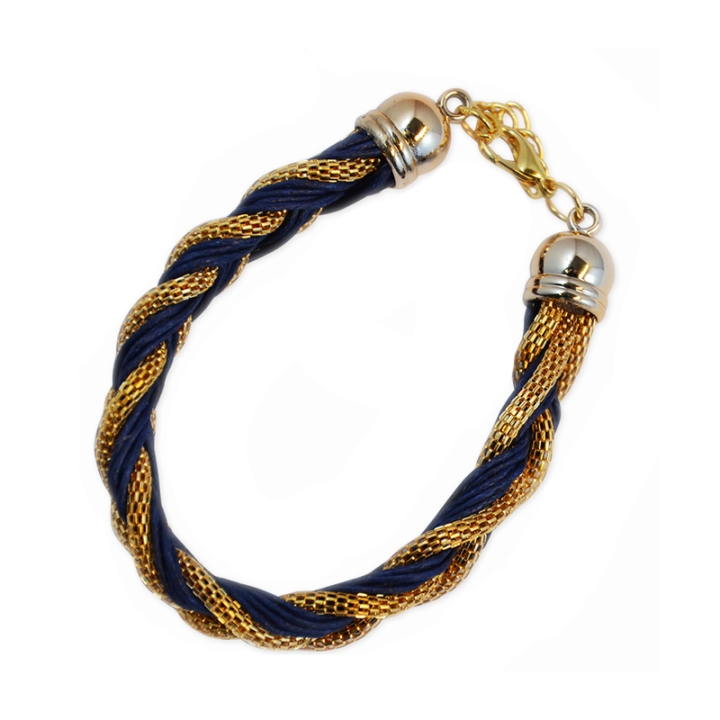 Armband Flettet gullblå v:6284784 Armband Flettet gullblå v:6284784