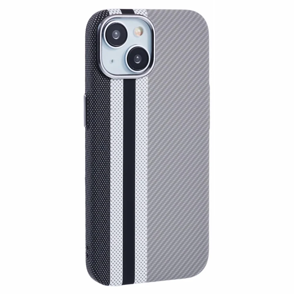 EIDERWOOD Mønstret Carbon Deksel - iPhone 14 - MagSafe Kompatibel - Gr v:7291973