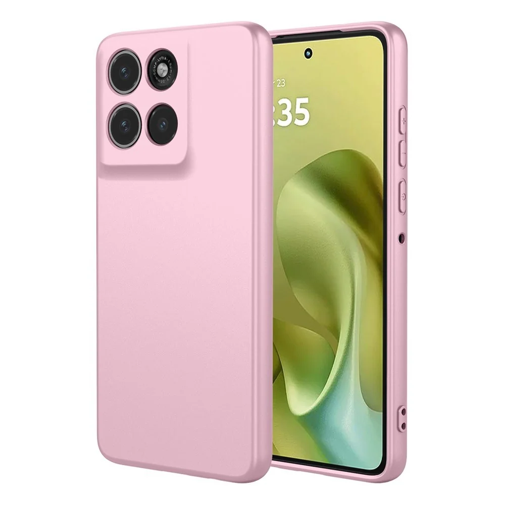 EIDERWOOD Motorola Moto G86 Fôret Fleksibelt Plast Deksel - Rosa v:331389