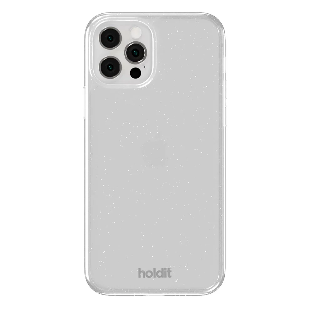 Holdit iPhone 12 / 12 Pro Glitter Deksel – Hvit v:370453 Holdit iPhone 12 / 12 Pro Glitter Deksel – Hvit v:370453