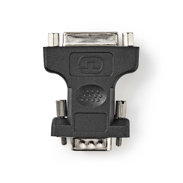Nedis VGA-adapter | VGA Han | DVI-I 24+5-Pins Hun | Nikkel belagt | Rett | ABS / Metall | Sort | Blister v:3760337 Nedis VGA-adapter | VGA Han | DVI-I 24+5-Pins Hun | Nikkel belagt | Rett | ABS / Metall | Sort | Blister v:3760337