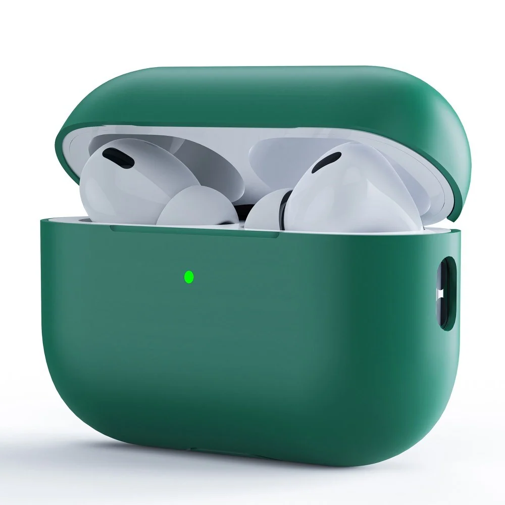 Apple AirPods Pro (2. Gen.) Todelt Silikon Deksel – Mørkegrønn v:9029905 Apple AirPods Pro (2. Gen.) Todelt Silikon Deksel – Mørkegrønn v:9029905
