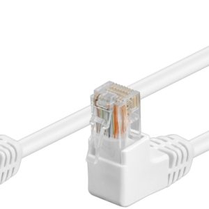 Goobay Kretskabel CAT 5e, 2x 90° vinklet, U/UTP, hvit, 0,5 m kobberbelagt aluminiumtråd (CCA), 2x RJ45-plugg 90° (8P8C) v:5794574 Goobay Kretskabel CAT 5e, 2x 90° vinklet, U/UTP, hvit, 0,5 m kobberbelagt aluminiumtråd (CCA), 2x RJ45-plugg 90° (8P8C) v:5794574