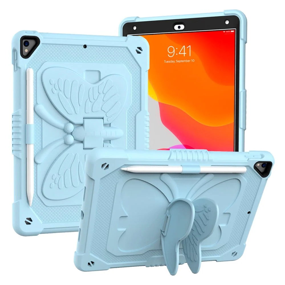 iPad 10.2" (2021 / 2020 / 2019) Butterfly Kickstand Barnedeksel - Lyse v:9781518