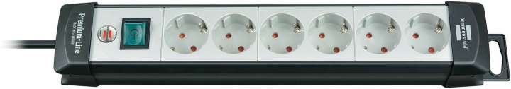 Brennenstuhl grenuttag, 6xCEE 7/4 uttag, 1xCEE 7/7, 5m kabel, sva/grå v:5430007 Brennenstuhl grenuttag, 6xCEE 7/4 uttag, 1xCEE 7/7, 5m kabel, sva/grå v:5430007