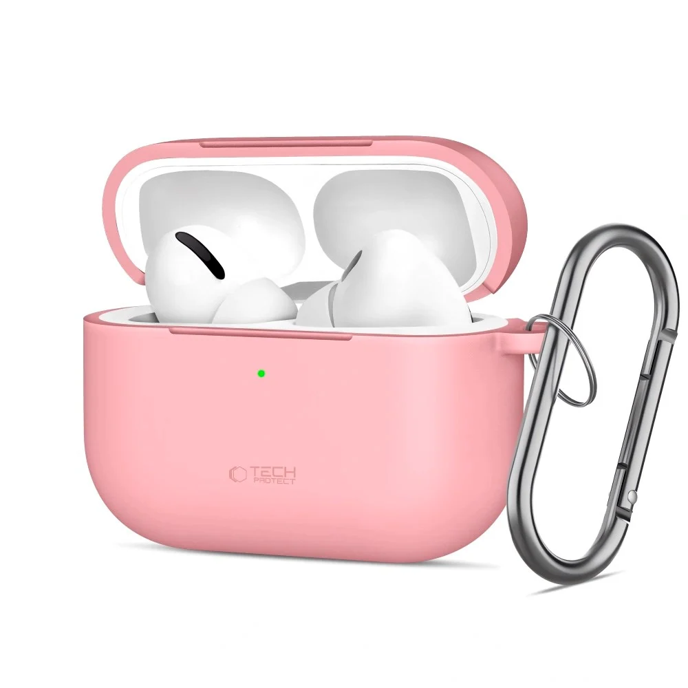 Apple AirPods Pro (3. gen.) Tech-Protect Silicone Hook Deksel – Rosa v:8920900 Apple AirPods Pro (3. gen.) Tech-Protect Silicone Hook Deksel – Rosa v:8920900