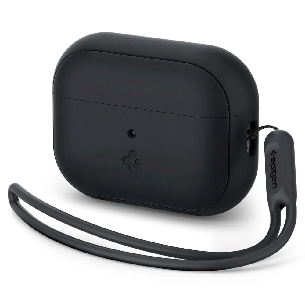 Apple Airpods Pro (2. gen.) Spigen Silicone Fit Deksel m. Stropp – Sva v:4600282 Apple Airpods Pro (2. gen.) Spigen Silicone Fit Deksel m. Stropp – Sva v:4600282