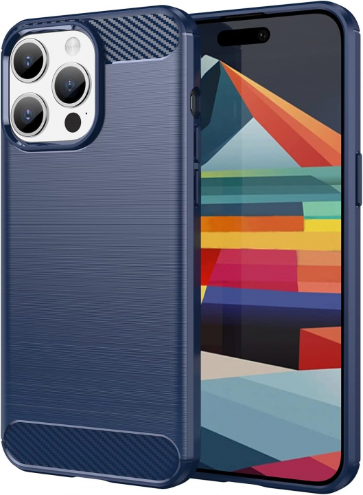 TPU-etui til iPhone 15 Pro Max, blå v:1338885