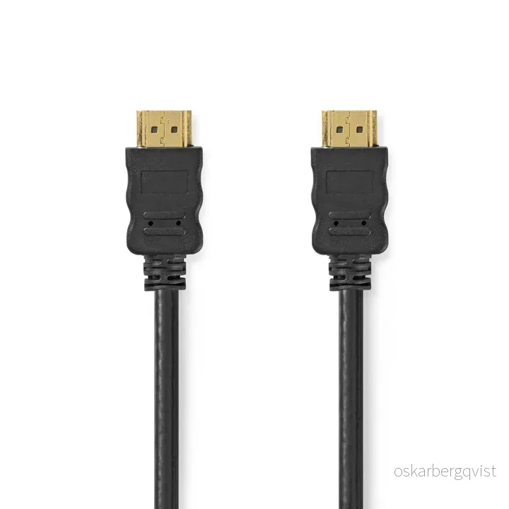Nedis High Speed HDMI ™ kabel med Ethernet | HDMI ™ -kontakt | HDMI ™ -kontakt | 4K@60Hz | ARC | 18 Gbps | 3.00 m | Rund | PVC | Sort | Label v:9751056 Nedis High Speed HDMI ™ kabel med Ethernet | HDMI ™ -kontakt | HDMI ™ -kontakt | 4K@60Hz | ARC | 18 Gbps | 3.00 m | Rund | PVC | Sort | Label v:9751056