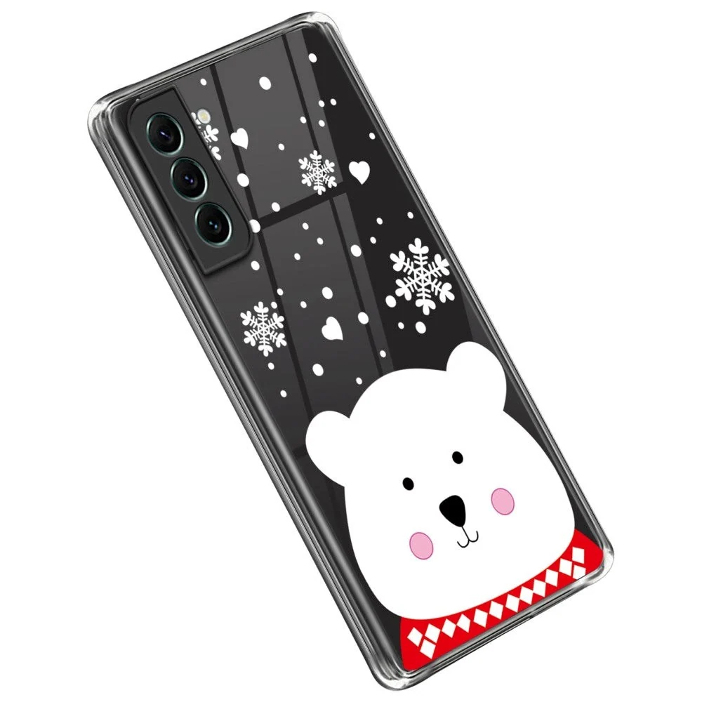 Samsung Galaxy S22 TPU Plast Jul Deksel - Merry Christmas - Søt Isbjør v:4747024
