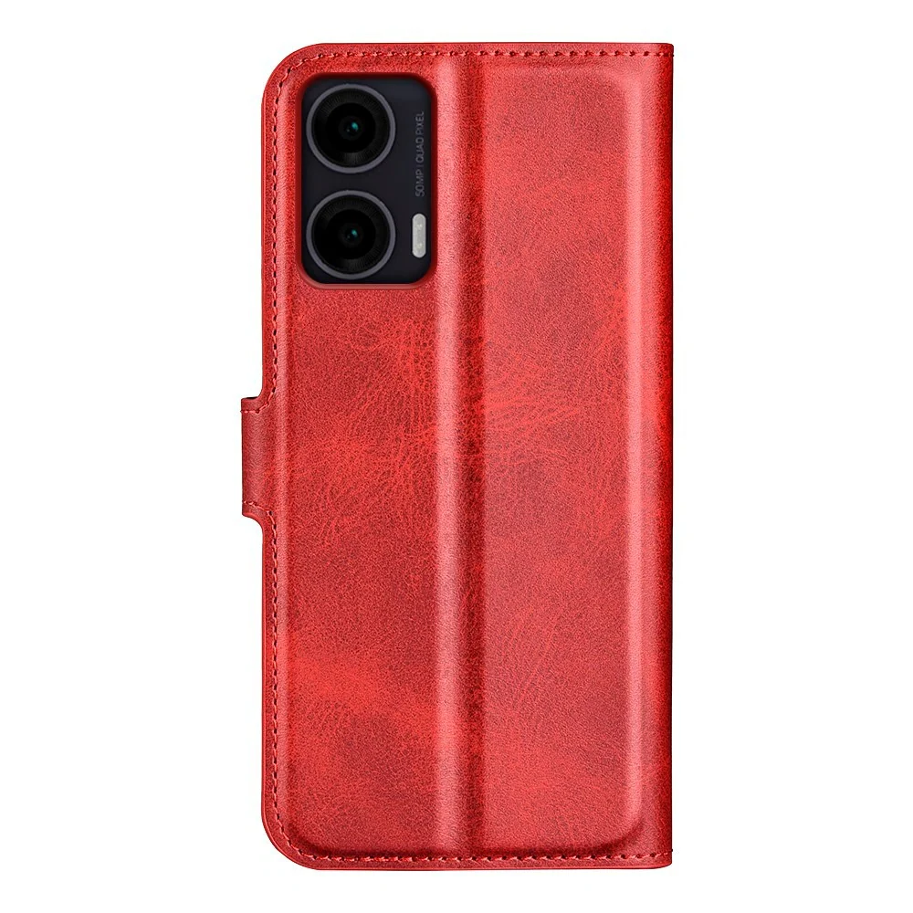 Praktisk Etui for Motorola Moto G35 5G i PU Lær - Rød v:4062025