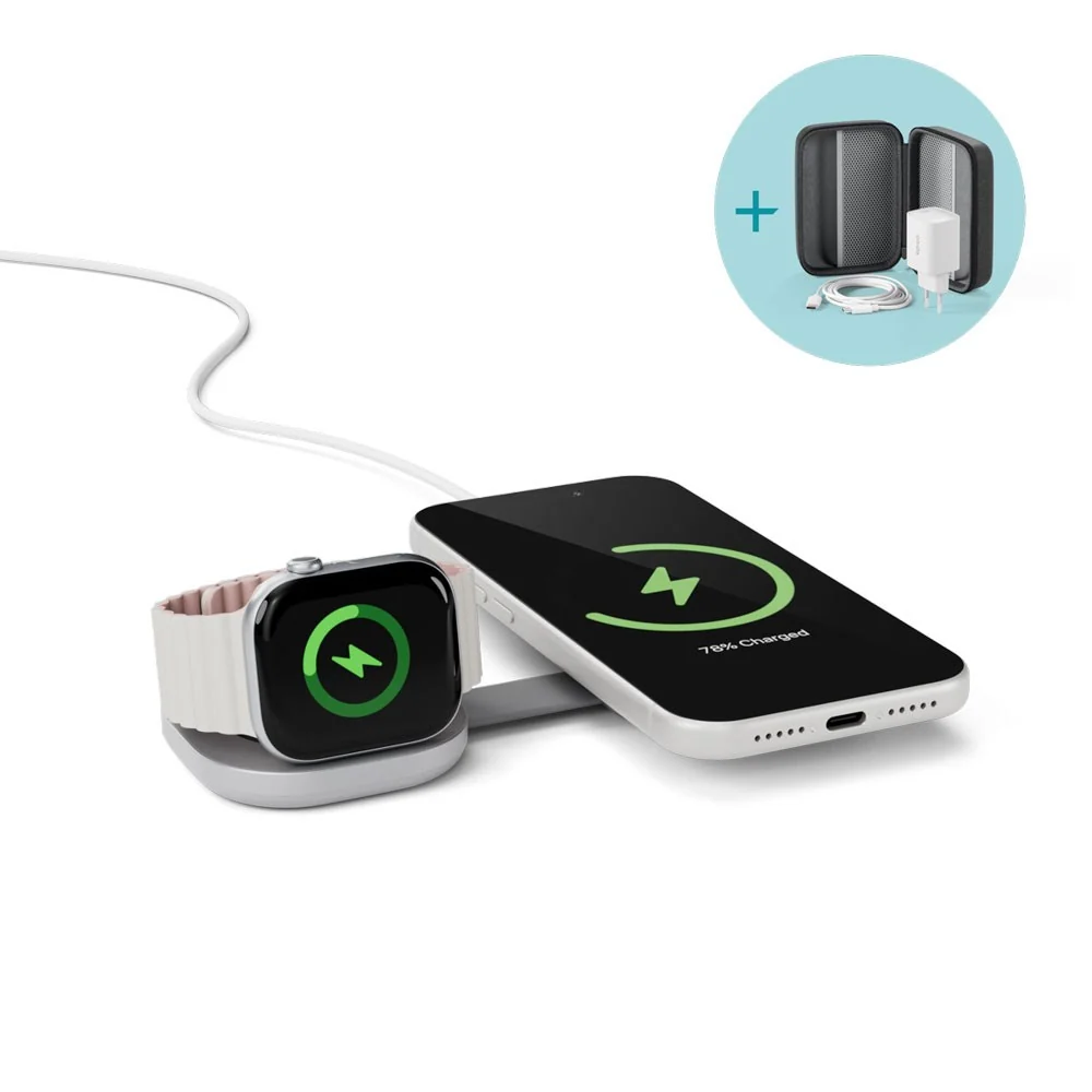 Epico UltraBase Kompakt Trådløs Lader 25W for Smarttelefon / Apple Wat v:2078607 Epico UltraBase Kompakt Trådløs Lader 25W for Smarttelefon / Apple Wat v:2078607