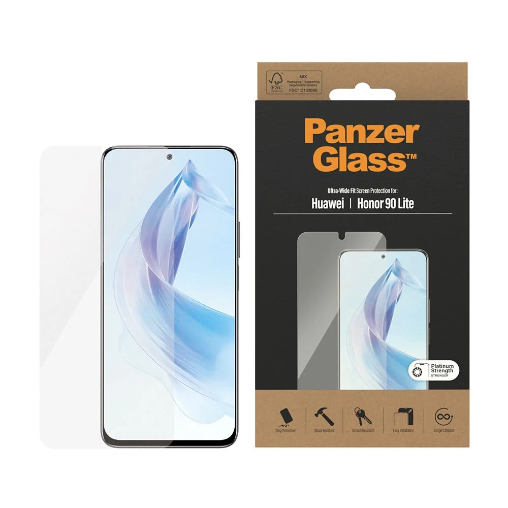 Honor 90 Lite PanzerGlass Ultra Wide Fit Skjermbeskyttelsesglass – Pla v:2147743 Honor 90 Lite PanzerGlass Ultra Wide Fit Skjermbeskyttelsesglass – Pla v:2147743