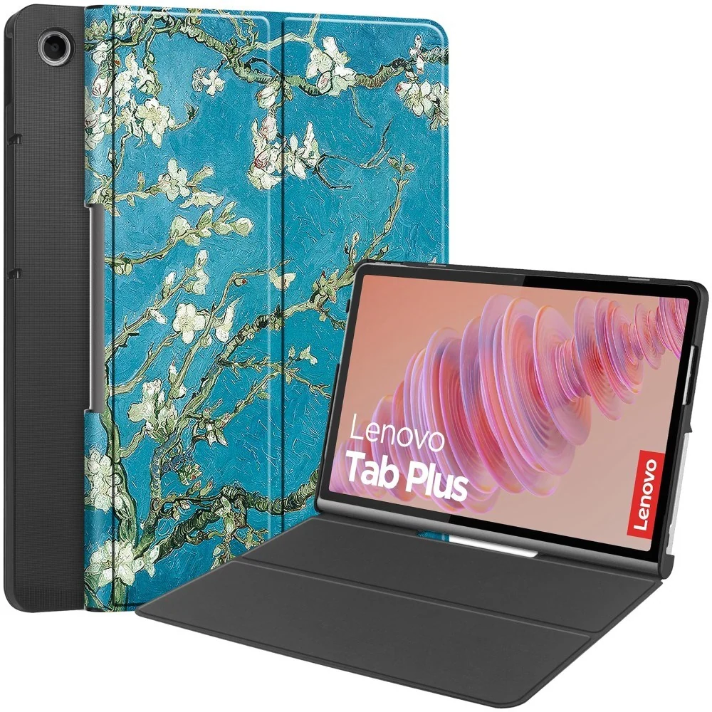 EIDERWOOD Lenovo Tab Plus 11.5" Kunstskinn Deksel med Mønster – Blomst v:5109170 EIDERWOOD Lenovo Tab Plus 11.5" Kunstskinn Deksel med Mønster – Blomst v:5109170