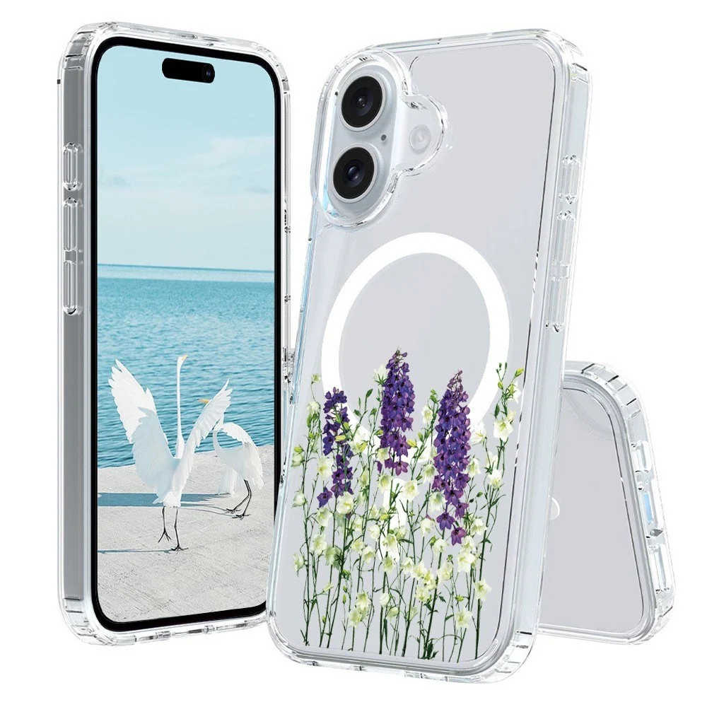 EIDERWOOD iPhone 16 Hybrid Plast Deksel - MagSafe Kompatibel - Lavende v:8644672