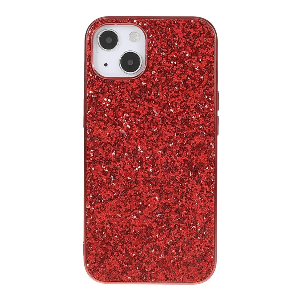 EIDERWOOD iPhone 13 Mini Glitter Hybrid Deksel - Rød v:3420887