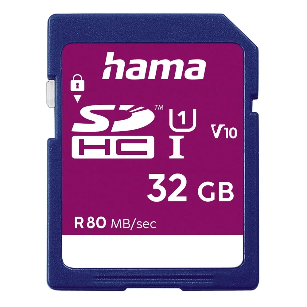 HAMA SDHC-Minnekort 80 MB/s – 32 GB v:6860969 HAMA SDHC-Minnekort 80 MB/s – 32 GB v:6860969