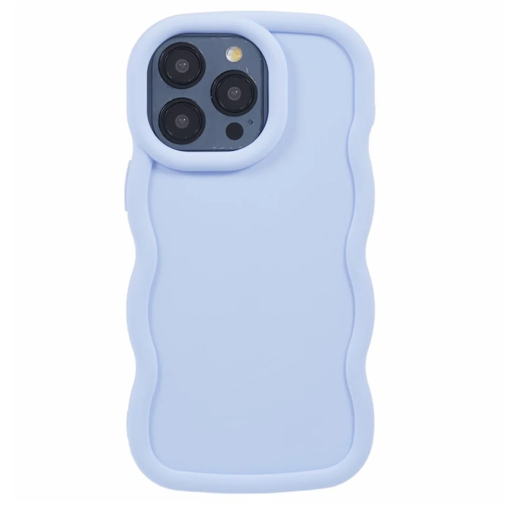 iPhone 14 Pro Max EIDERWOOD Fleksibelt Plast Wavy Deksel - Lilla v:9447780