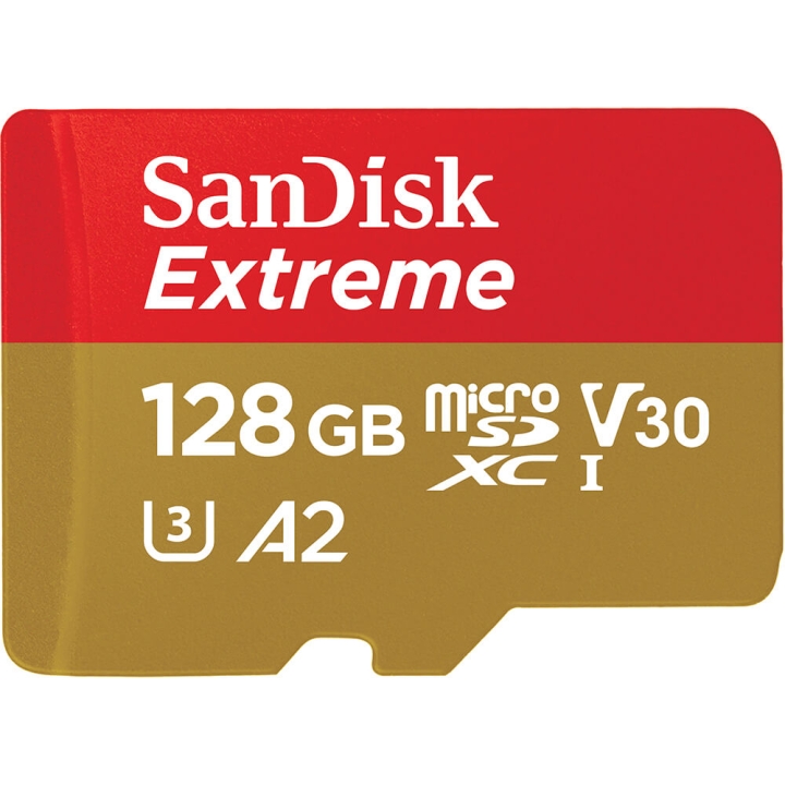 SanDisk MicroSDXC Extreme 128GB 190MB/s A2 C10 V30 UHS-I U3 v:4579689 SanDisk MicroSDXC Extreme 128GB 190MB/s A2 C10 V30 UHS-I U3 v:4579689