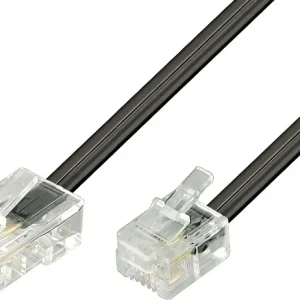 DELTACO modulkabel, 8P4C(RJ45) til 6P4C(RJ11),3m,svart v:8178472