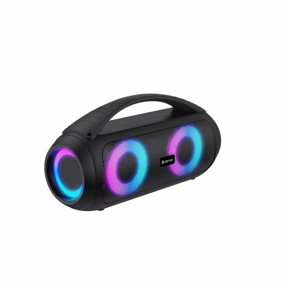 Denver BTG-618 Bluetooth Høyttaler med Fargerikt LED-Lys - Svart v:3319035