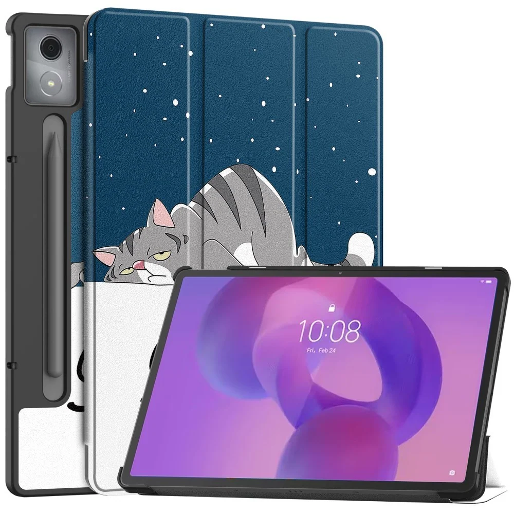 EIDERWOOD Lenovo IdeaTab Pro Tri-Fold Kunstskinn Flip Deksel m. Mønste v:2426121 EIDERWOOD Lenovo IdeaTab Pro Tri-Fold Kunstskinn Flip Deksel m. Mønste v:2426121