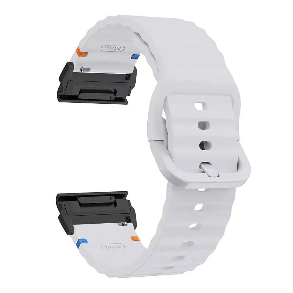 Universal Garmin 26mm QuickFit EIDERWOOD Wavy Silikon Reim – Grå v:2003017 Universal Garmin 26mm QuickFit EIDERWOOD Wavy Silikon Reim – Grå v:2003017