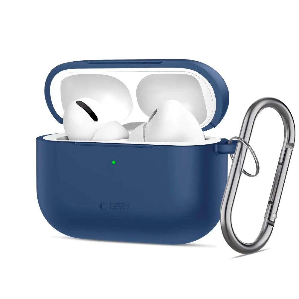 Apple AirPods Pro (3. gen.) Tech-Protect Silicone Hook Deksel – Mørkbl v:1390278 Apple AirPods Pro (3. gen.) Tech-Protect Silicone Hook Deksel – Mørkbl v:1390278
