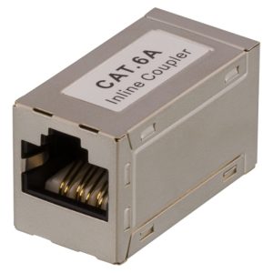 DELTACO cAT6a, FTP (skjermet), hunn-hunn, sølv v:3588043