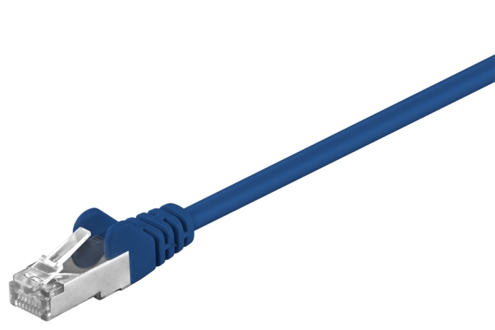Goobay Kretskabel CAT 5e, F/UTP, blå, 0,25 m kobberbelagt aluminiumtråd (CCA) v:5957047