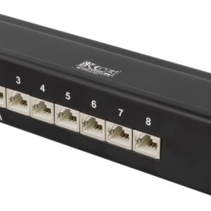 DELTACO Kretspanel, 8xRJ45, Cat6a, veggmonterbart, 10Gbps, svart v:5754113 DELTACO Kretspanel, 8xRJ45, Cat6a, veggmonterbart, 10Gbps, svart v:5754113