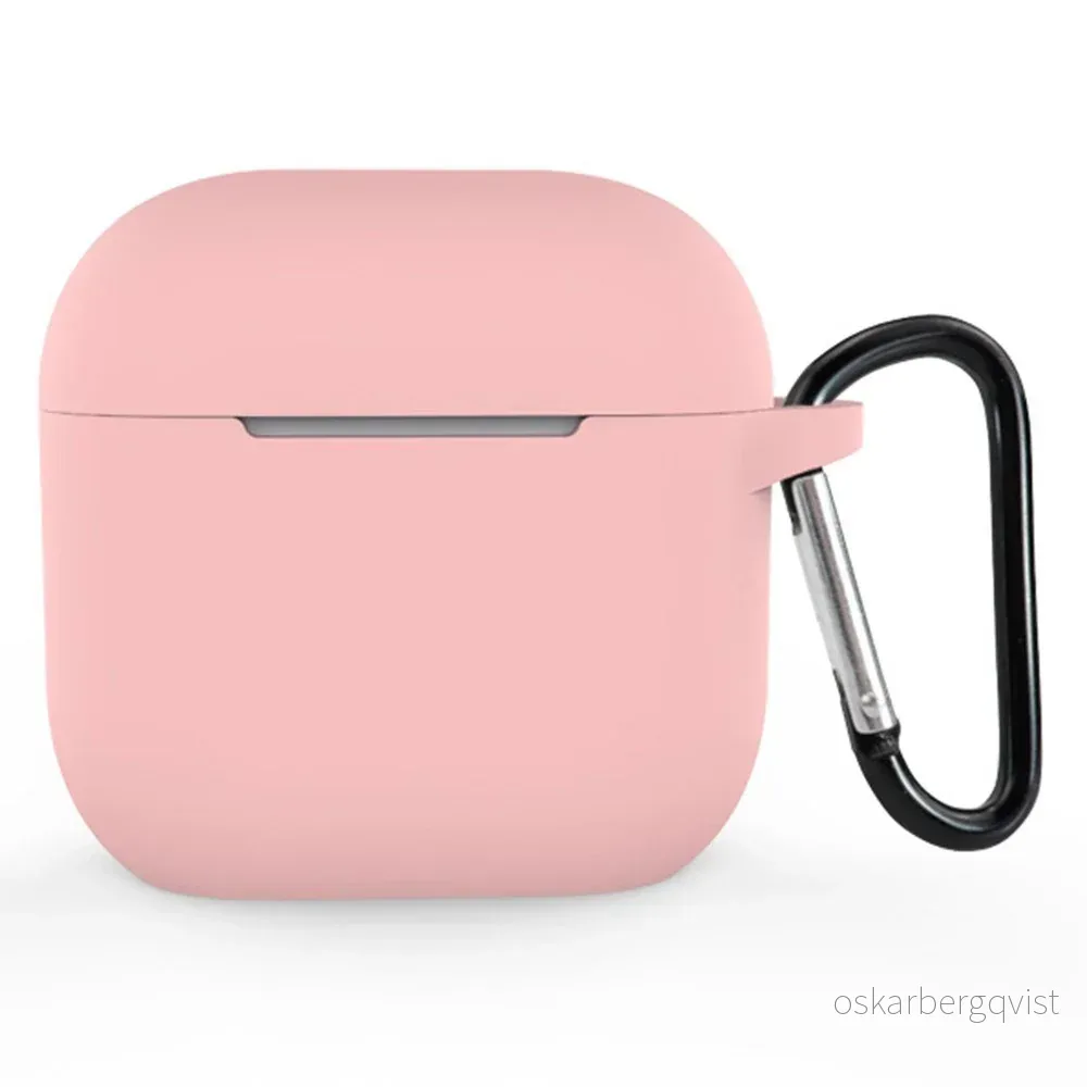 Apple AirPods (5. & 4. Gen.) Silikondeksel med Karabinkrok – Rosa v:9509184 Apple AirPods (5. & 4. Gen.) Silikondeksel med Karabinkrok – Rosa v:9509184