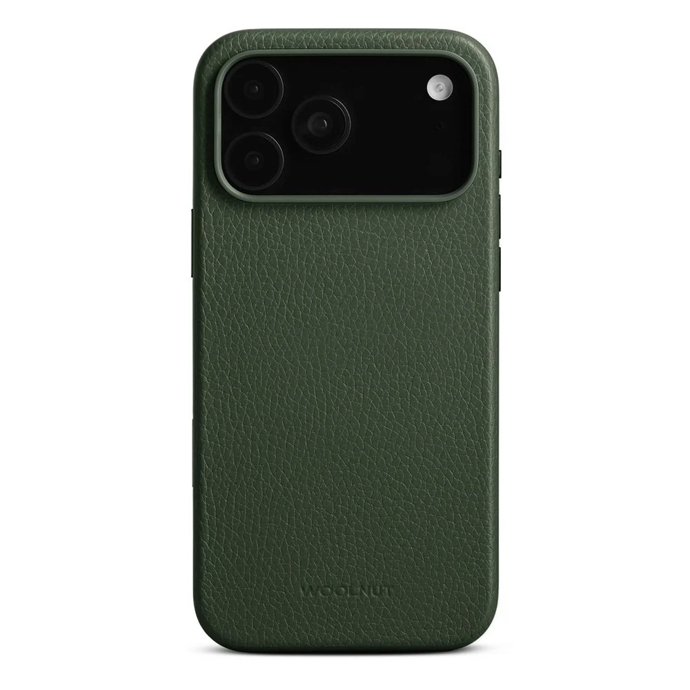 WOOLNUT iPhone 17 Pro Max Ekte Skinn Deksel – MagSafe Kompatibel – Grø v:9288122 WOOLNUT iPhone 17 Pro Max Ekte Skinn Deksel – MagSafe Kompatibel – Grø v:9288122