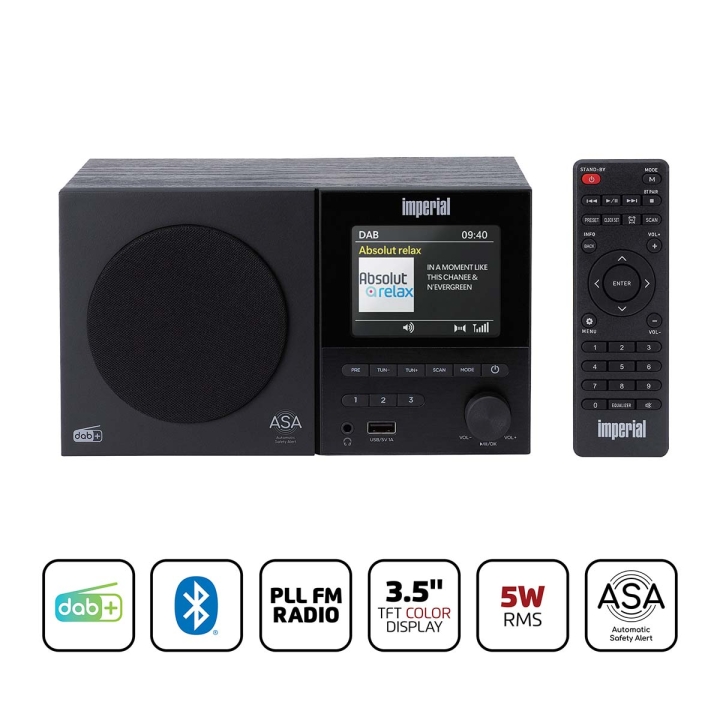 imperial DAB+/FM monoradio med Bluetooth®, USB og ASA-funksjon v:8261838 imperial DAB+/FM monoradio med Bluetooth®, USB og ASA-funksjon v:8261838