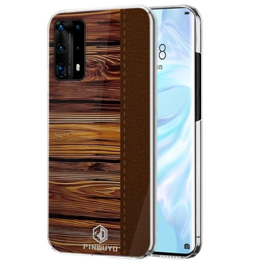 Huawei P40 Pro Pinwuyo Wood Grain Style Deksel – Brun v:7556328 Huawei P40 Pro Pinwuyo Wood Grain Style Deksel – Brun v:7556328