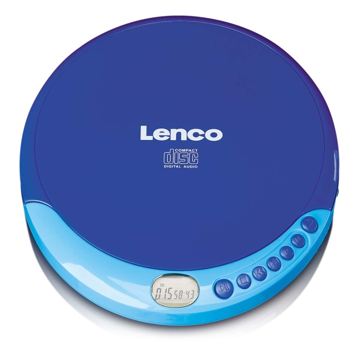 Lenco Bærbar CD-spiller med ladefunksjon Blå v:7485671 Lenco Bærbar CD-spiller med ladefunksjon Blå v:7485671