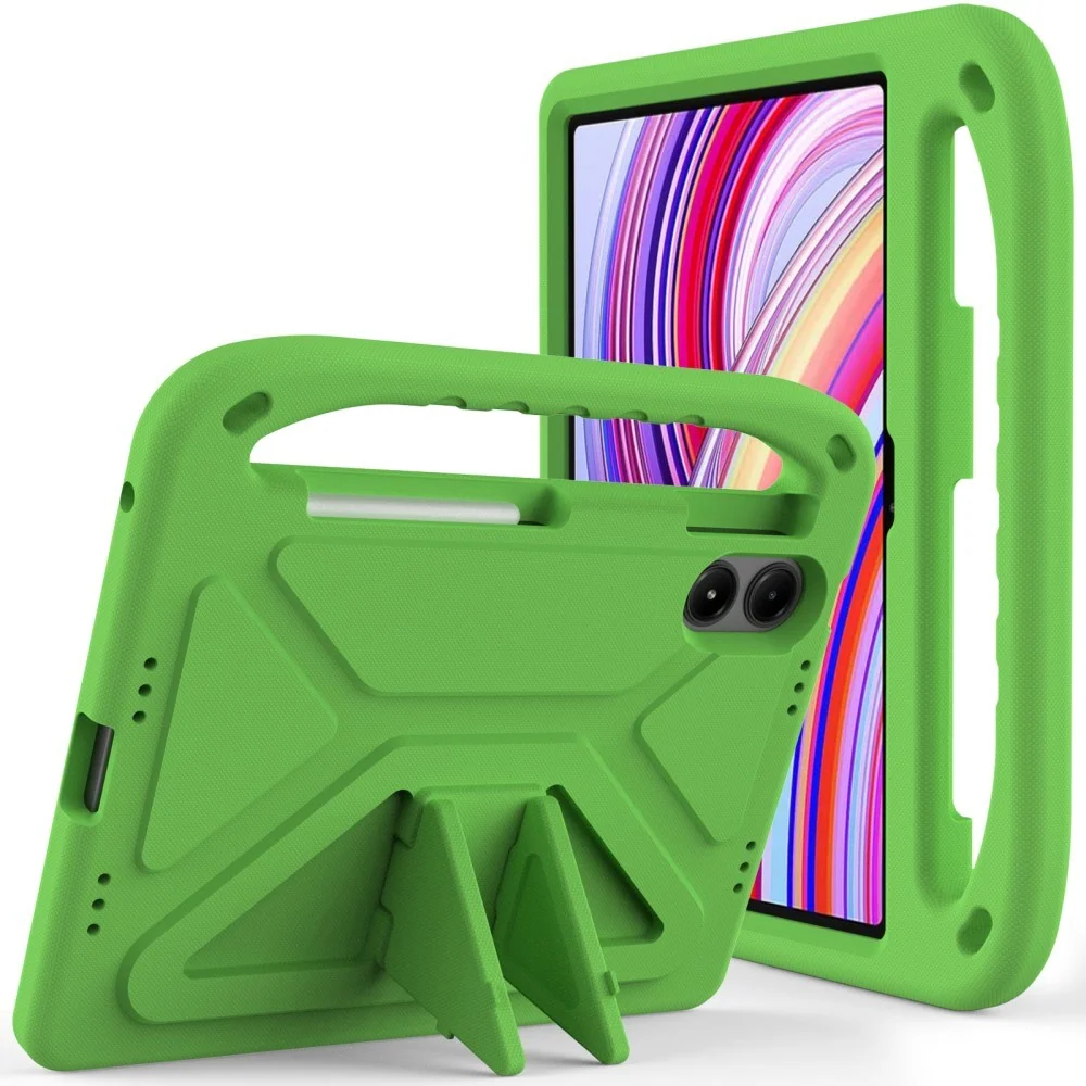 EIDERWOOD Xiaomi Redmi Pad Pro Barnedeksel m. Håndtak – Grønn v:1776625 EIDERWOOD Xiaomi Redmi Pad Pro Barnedeksel m. Håndtak – Grønn v:1776625