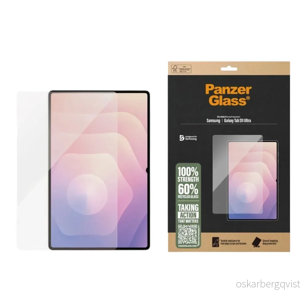 Samsung Galaxy Tab S11 Ultra PanzerGlass Ultra-Wide Fit Skjermbeskytte v:6085975 Samsung Galaxy Tab S11 Ultra PanzerGlass Ultra-Wide Fit Skjermbeskytte v:6085975