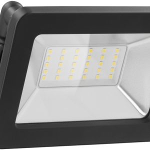 Goobay Utendørs LED-lyskaster, 30 W med 2550 lm, nøytralt hvitt lys (4000 K) og M16-kabelgjennomføring, egnet for utendørs bruk (IP65) v:9239480 Goobay Utendørs LED-lyskaster, 30 W med 2550 lm, nøytralt hvitt lys (4000 K) og M16-kabelgjennomføring, egnet for utendørs bruk (IP65) v:9239480