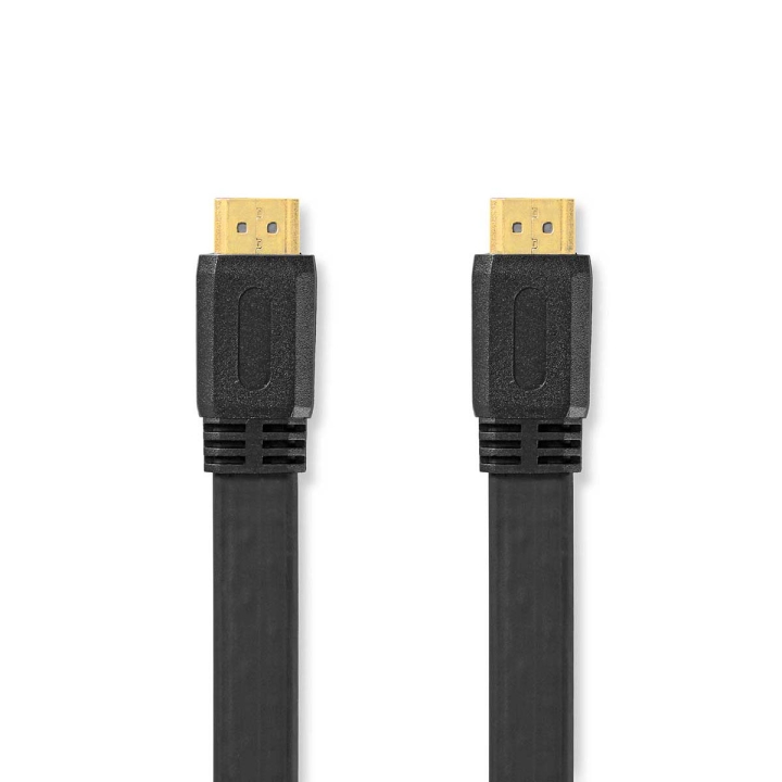 Nedis High Speed HDMI ™ kabel med Ethernet | HDMI ™ -kontakt | HDMI ™ -kontakt | 4K@30Hz | 10.2 Gbps | 2.00 m | Flatt | PVC | Sort | Label v:9848486 Nedis High Speed HDMI ™ kabel med Ethernet | HDMI ™ -kontakt | HDMI ™ -kontakt | 4K@30Hz | 10.2 Gbps | 2.00 m | Flatt | PVC | Sort | Label v:9848486