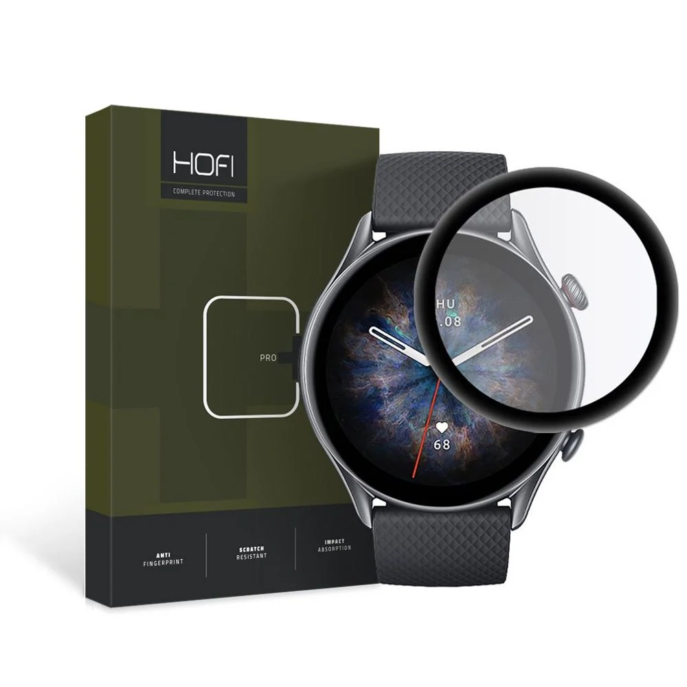 Amazfit GTR 3 Pro Hofi Hybrid Pro+ Skjermbeskytter - Gjennomsiktig / S v:1379031